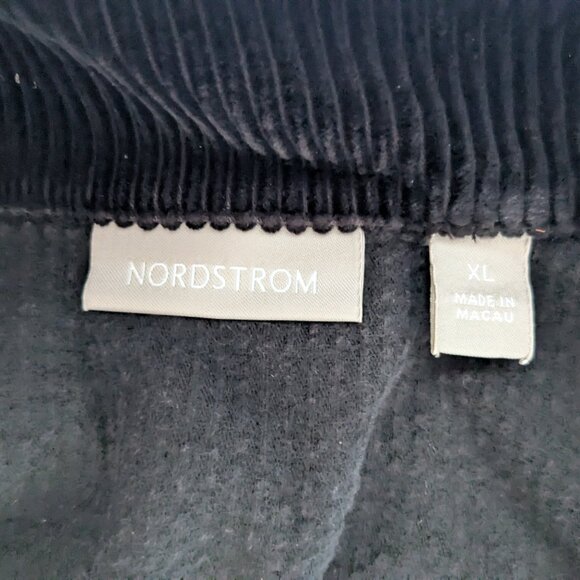 Nordstrom Black Collared Button Down Cotton Corduroy Vest XL - Picture 7 of 10